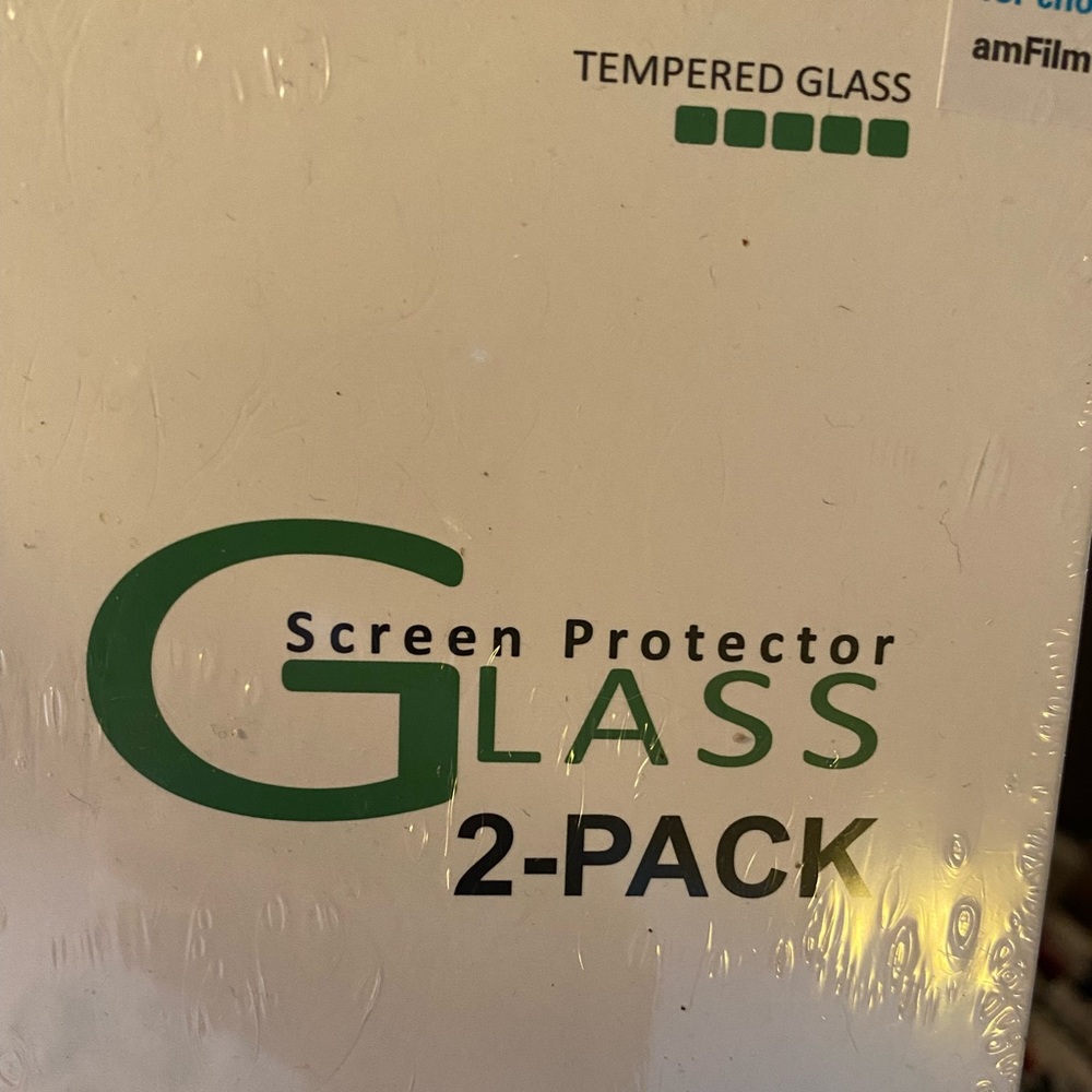 Screen protector for nintendo switch w alcohol wipes 2 pack